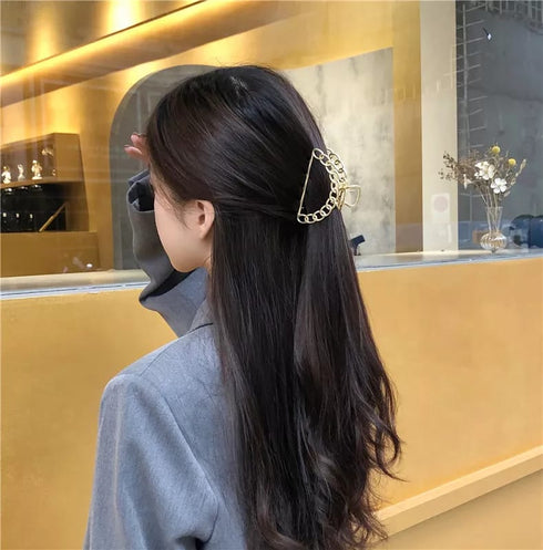 Matte Metal Horsetail Clip